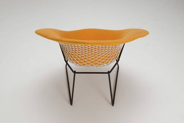 Chaise Diamant – Tissu Jaune - Harry Bertoia