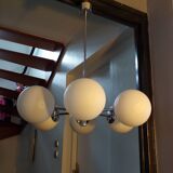 Italian chandelier 6 lights space age