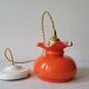 Suspension en opaline orange