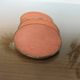 Set of 4 coasters in salmon pink mother-of-pearl