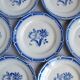 12 dessert plate decorated with earthenware in sarreguemines