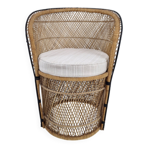 Chaise en rotin style