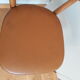 Bistro chair Baumann 1963 curved wood and skaï imitation leather caramel