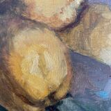 HSP painting "Clos Fleuri - Pears" signed P. Toutain (?) + frame