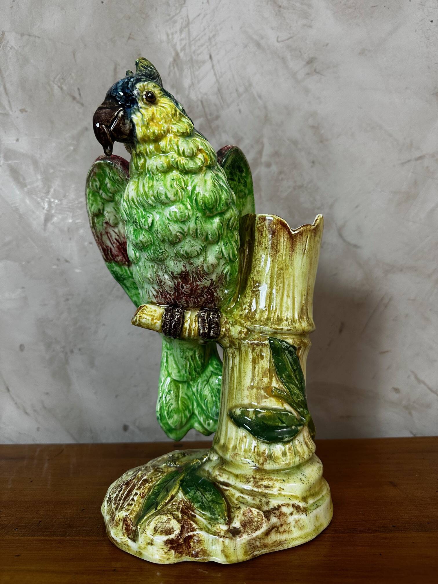 Ceramic parrot