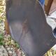 Crown cast iron fireplace plate