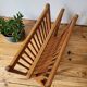 Light wood magazine rack