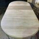 Louis XVI style dining table solid oak with 2 extensions
