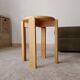 Vintage stool in solid pine chalet/Scandinavian style.