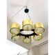 Contemporary Italian Oval Metal Gold Candlestick