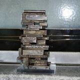 Vintage steel blade sculpture