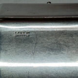 Sheffield-plated English Art Deco silver teapot