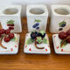 Set of 3 Villeroy & Boch jam pots in faience.