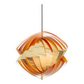 Suspension danoise vintage Konkylie de Louis Weisdorf, Lyfa, 1963