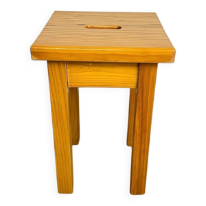 tabouret en pin à fente