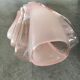 Vase en verre moulé rose art déco 18 cm