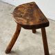 Antique solid wood stool,