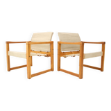 Set of Two Scandinavian Safari Armchairs by Karin Mobring, 1980s