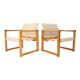 Set of Two Scandinavian Safari Armchairs by Karin Mobring, 1980s