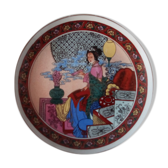 Ancient Asian porcelain plate