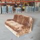 1970s velvet convertible sofa
