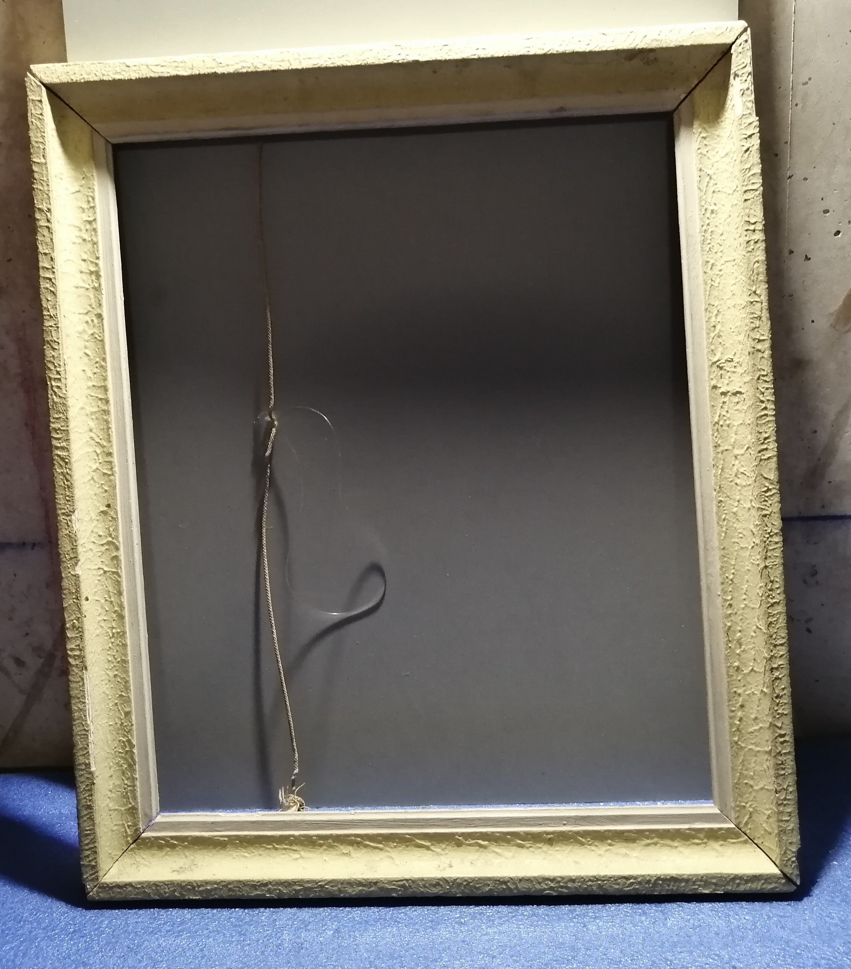 Old painted wooden frame