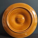 Vintage French oyster plate in Majolica from Sarreguemines