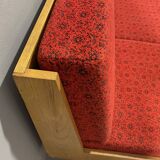 Mid-century folding sofa bed by Drevotvar, 1970s, Czechoslovakia