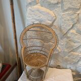 Large wicker chair for dolls