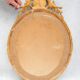 Pair of 19th century French oval gold leaf mirrors