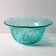 Vintage Teal Glass Fruit Bowl: Mid-Century Modern Pukeberg Sweden