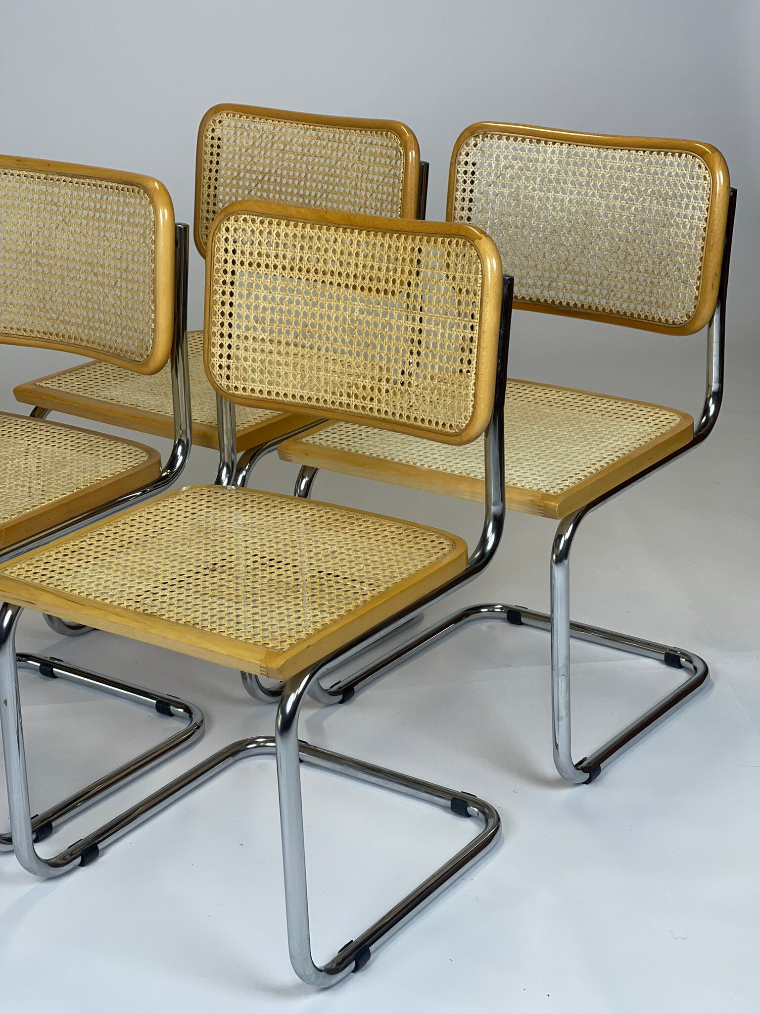 Set of 4 Marcel Breuer B32 model chairs