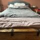 Old trunk / chest in solid wood – 100 cm – rustic / antique style