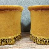 Pair of toad chairs in the shape of the Napoleon III era around 1850