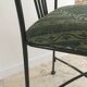Chaise de jardin en acier et tissu