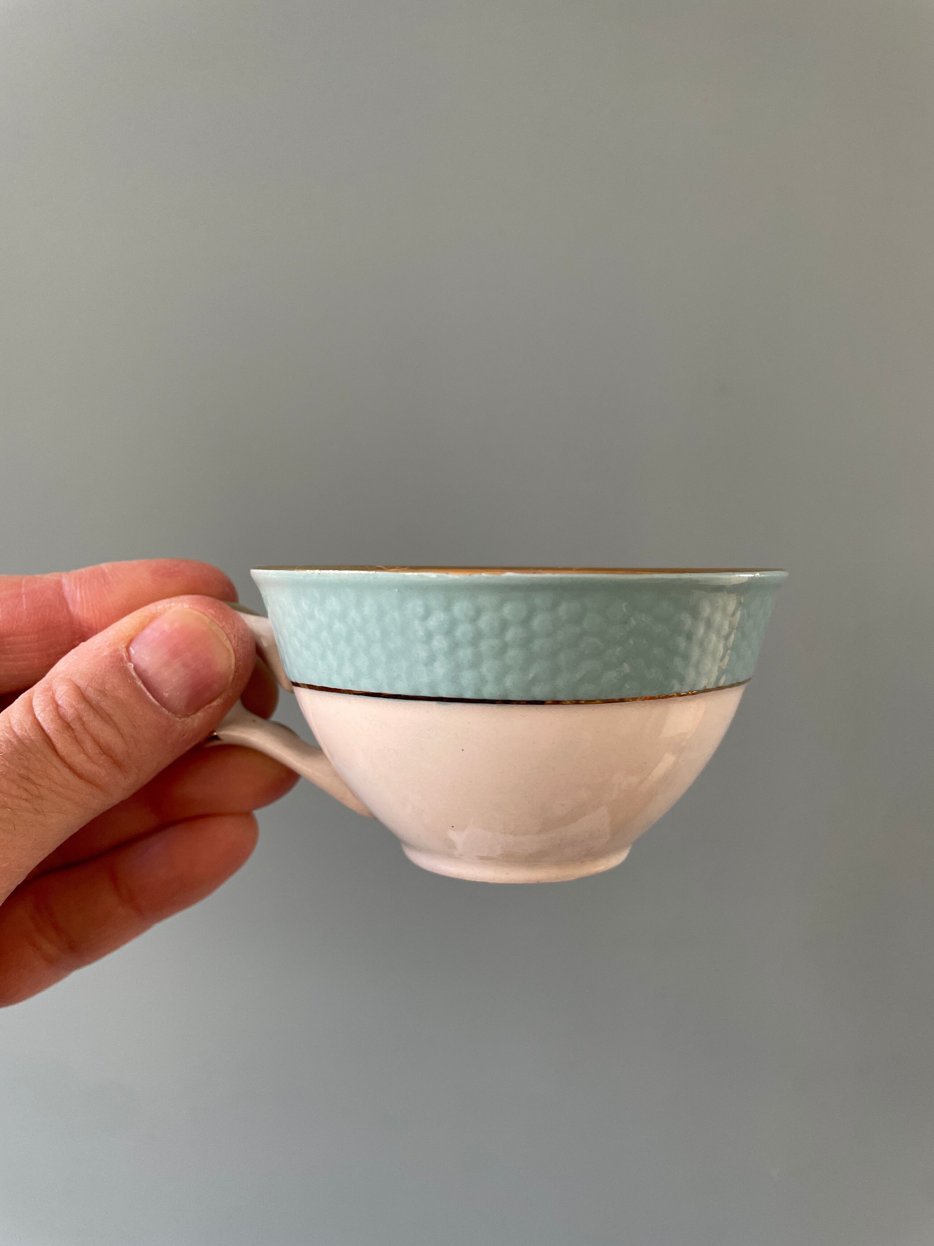 Set of 7 vintage coffee cups Poreylor L'Amandinoise