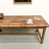 Antique farmhouse table in solid cherry wood