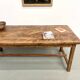 Antique farmhouse table in solid cherry wood