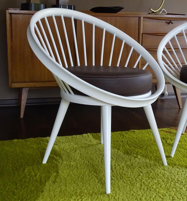 Paire de chaises de salon danoises vintage