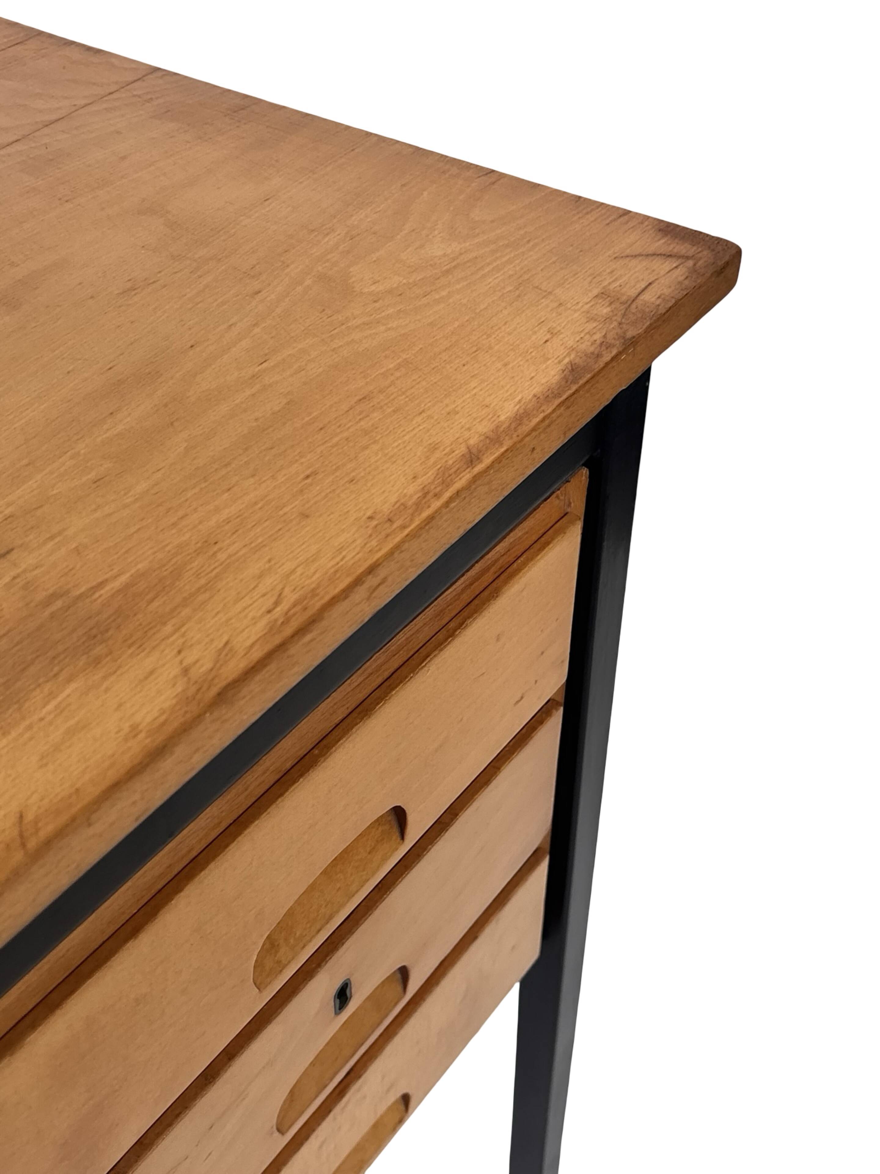 Vintage Desk 1960s Design Workspace with drawers