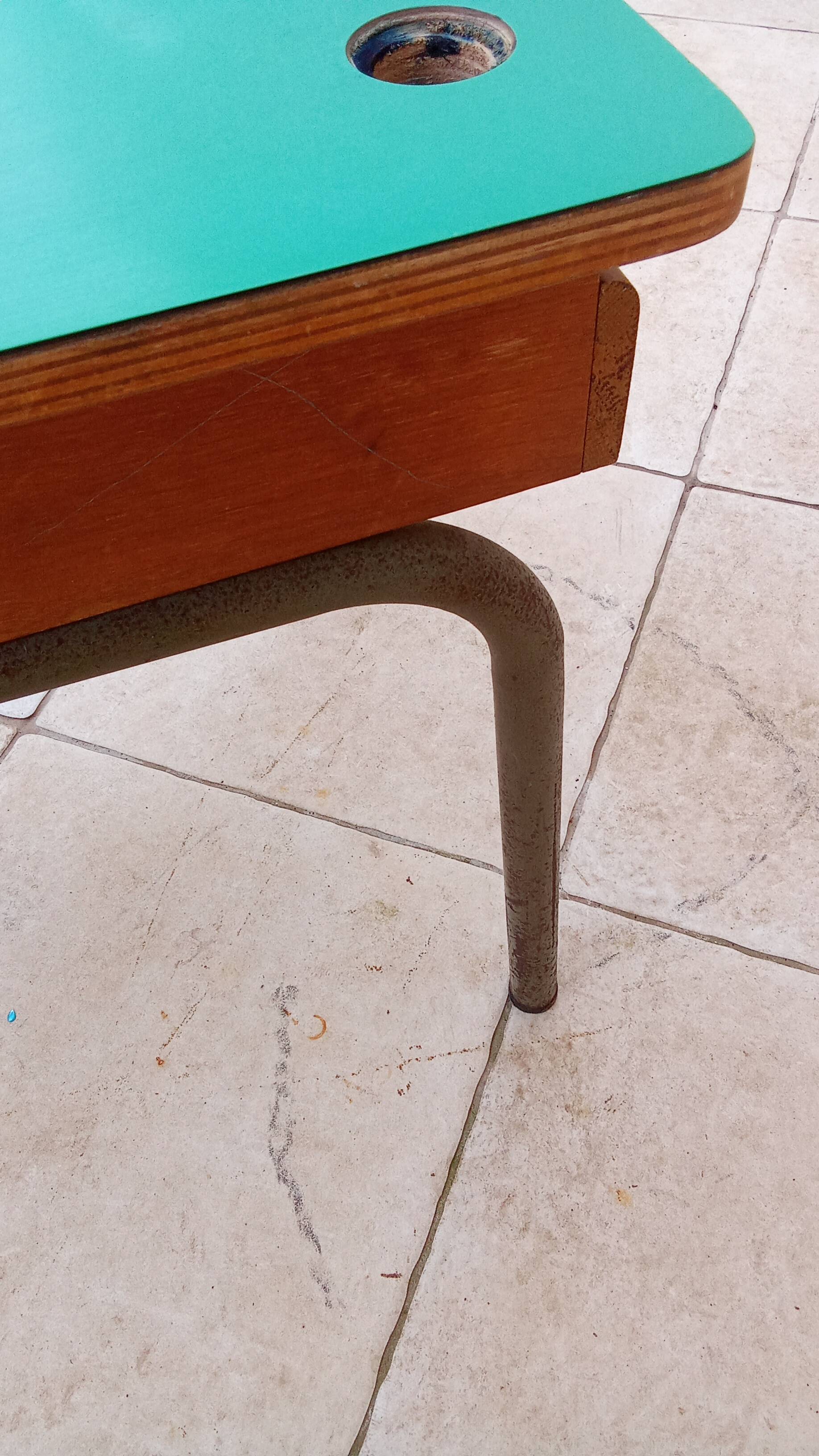 Old vintage children's school desk