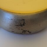 Translucent yellow ovoid lamp