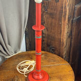 Bamboo-style wooden lamp