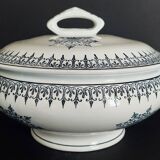 Antique Saint Amand earthenware tureen with Primax decoration