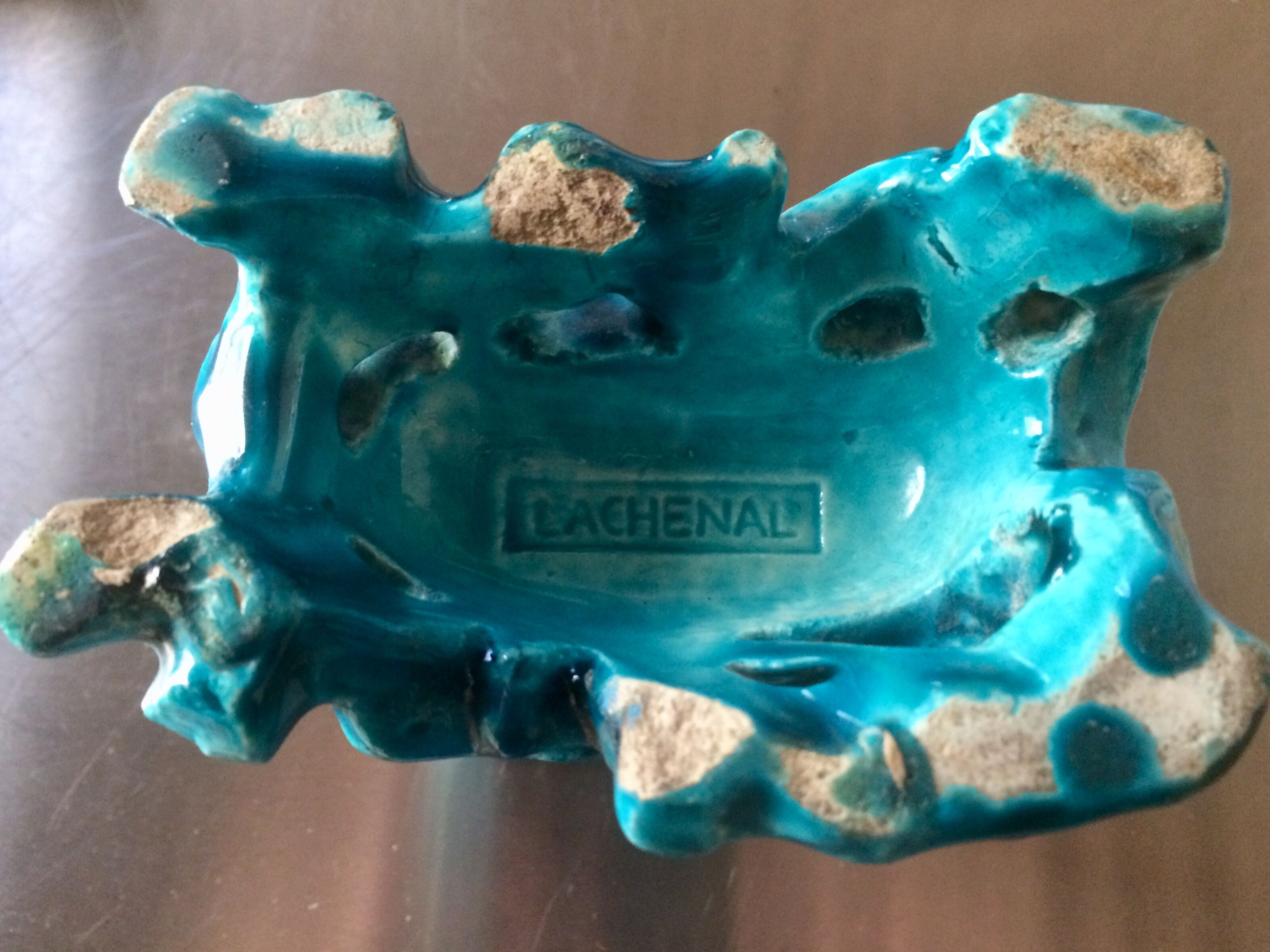 Vintage Art Nouveau vase with floral detail by Lachenal