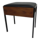 Aristo teak wooden sewing supplies stool, piano stool, 1960s