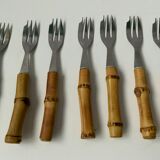 Vintage bamboo forks
