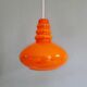 Trio of Space Age opaline pendant lights, Peill & Putzler, 1970