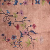 Ancient chinese carpet art deco handmade 91cm x 183cm 1920s