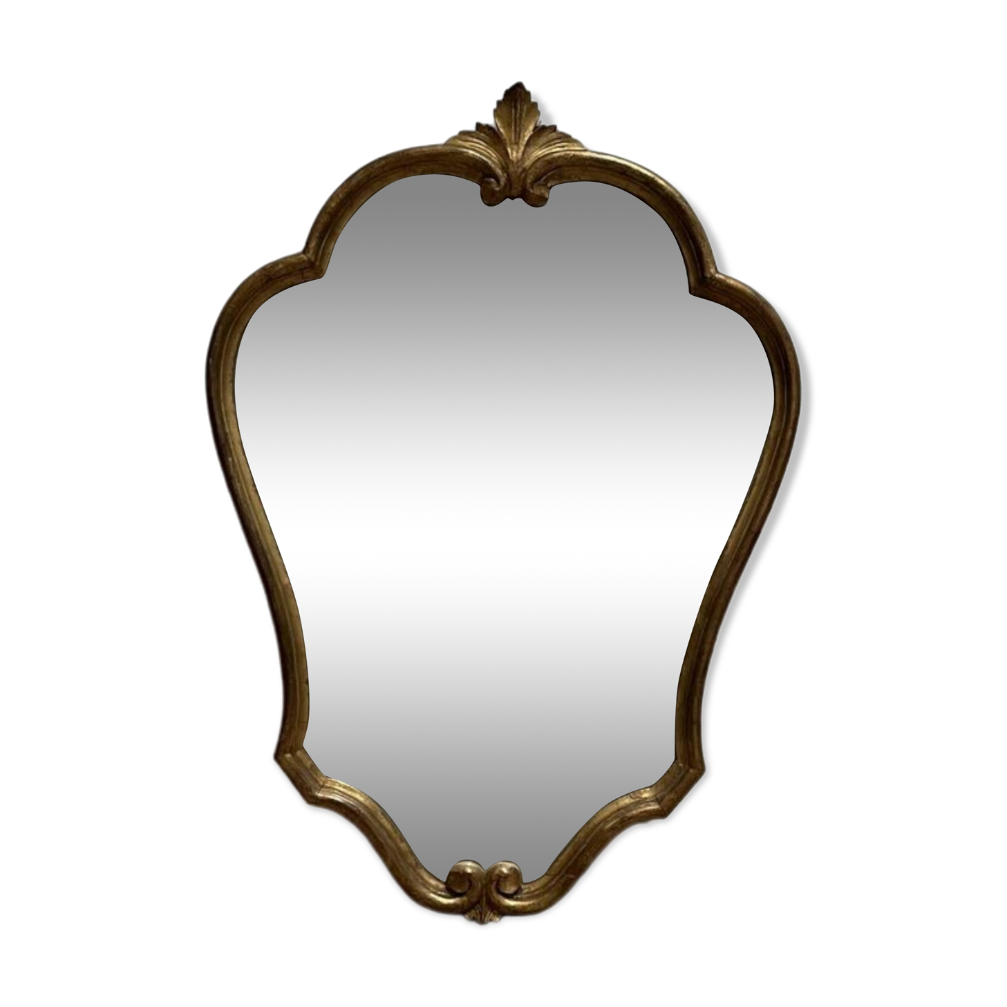 Mirror in wood and gilded stucco, 19th century